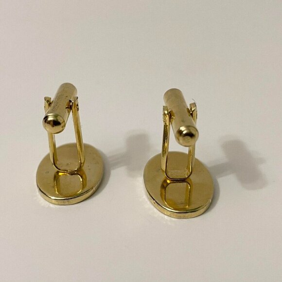 Vintage Mens Cufflinks 0.75 Inch Size Cuff Links - Picture 5 of 15